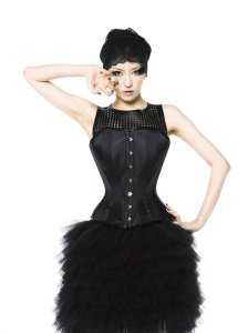 画像2: トリプルボーン砂時計型オーバー(Triple Bone Hourglass Overbust Corset) (2)