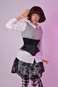 画像2: 砂時計型アンダーバスト　JFU-1(Hourglass Underbust Corset JFU-1) (2)