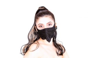 画像2: ペストマスク（ロング／ファンレーシング／ブラック） (2)